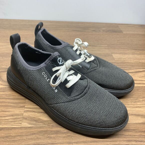 Cole Haan Grand Sport Journey Knit Shoe Men Black Lace Up Size 7M  C32583 - Picture 1 of 10